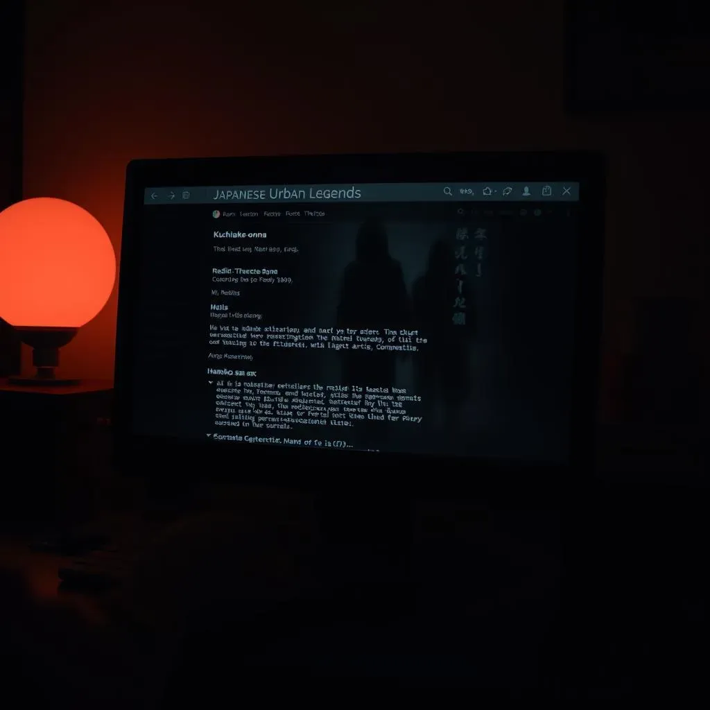 Discovering Terrifying Japanese Urban Legends: A Reddit Deep Dive