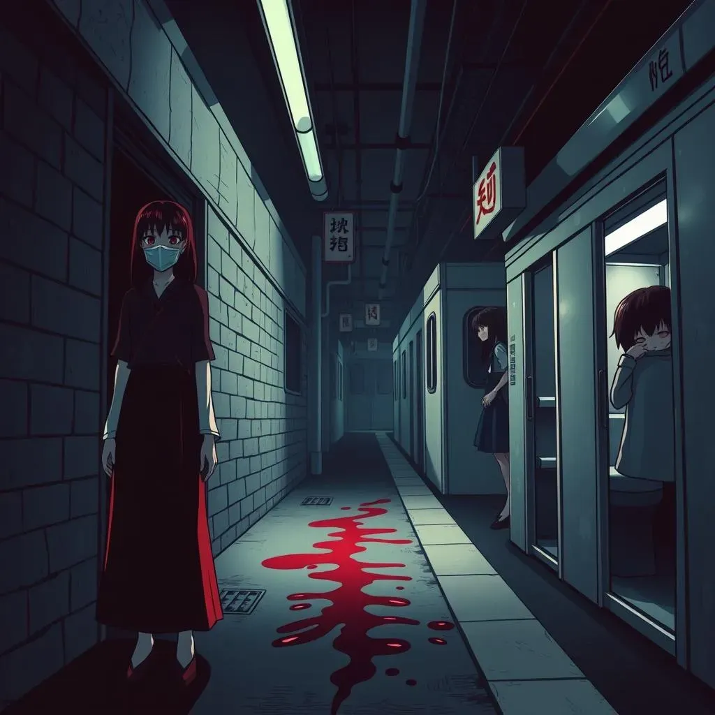 Exploring Specific Japanese Urban Legends from the Iceberg Chart: Kuchisakeonna, Teke Teke, and More