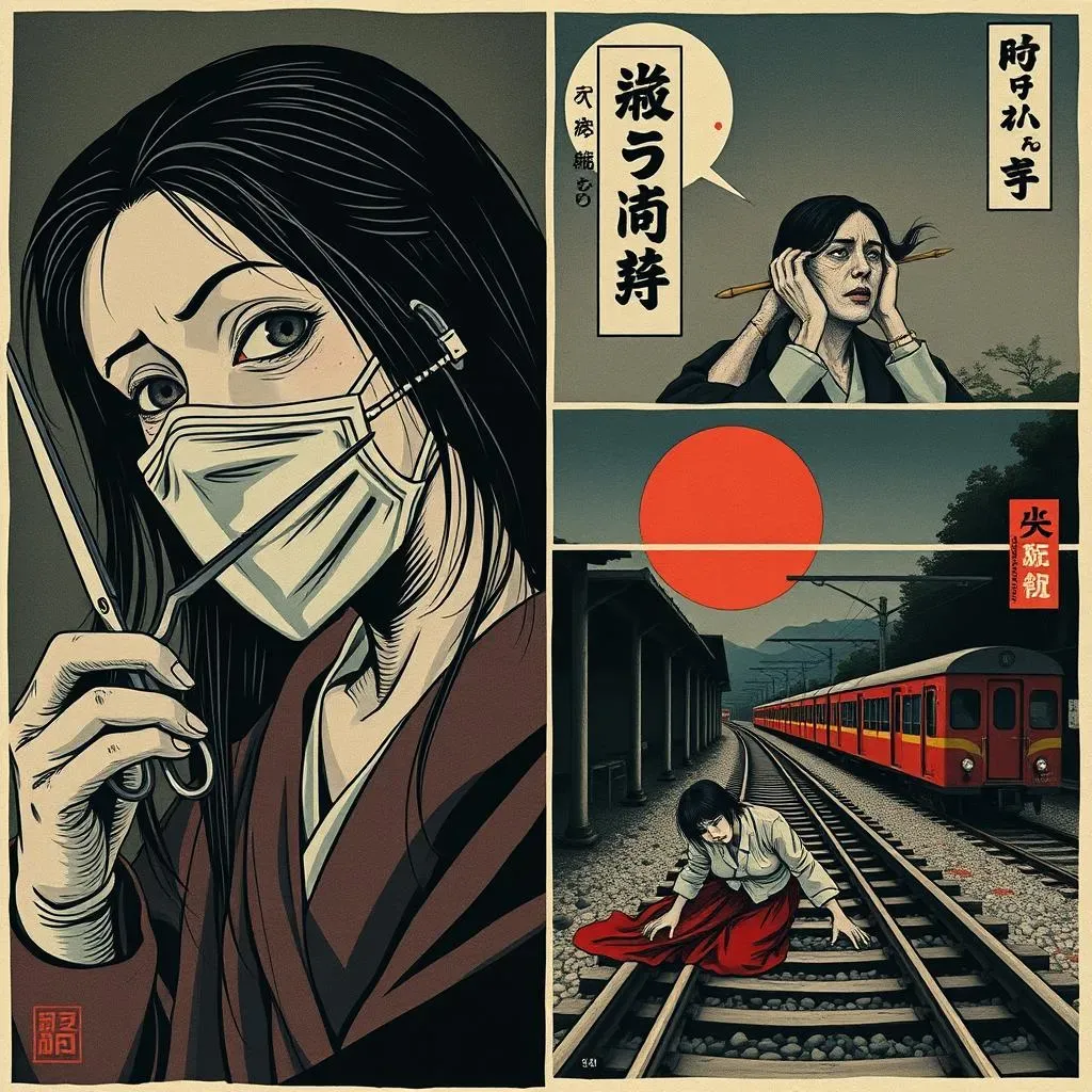 Iconic Japanese Urban Legends and Their Visual Representations