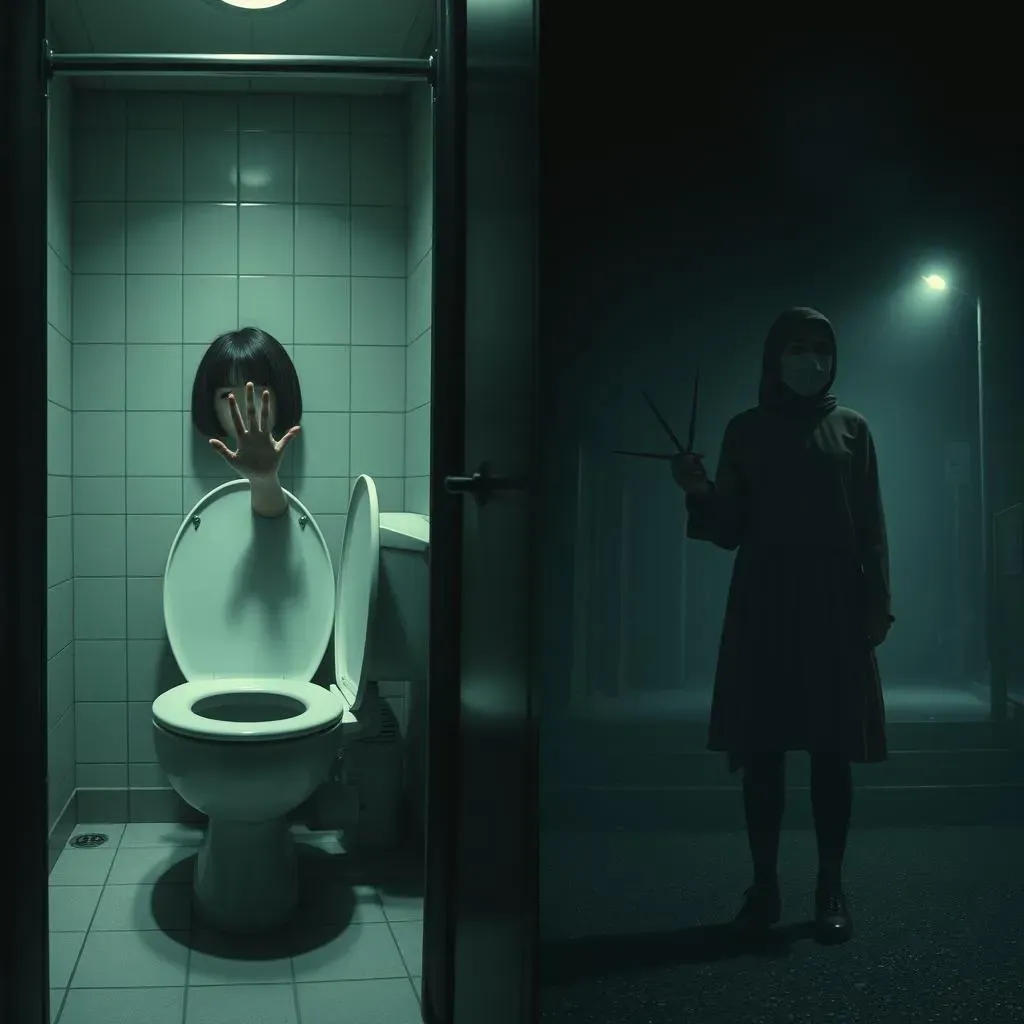 Meet the Scariest Japanese Urban Legends Girls: Hanakosan and Kuchisakeonna