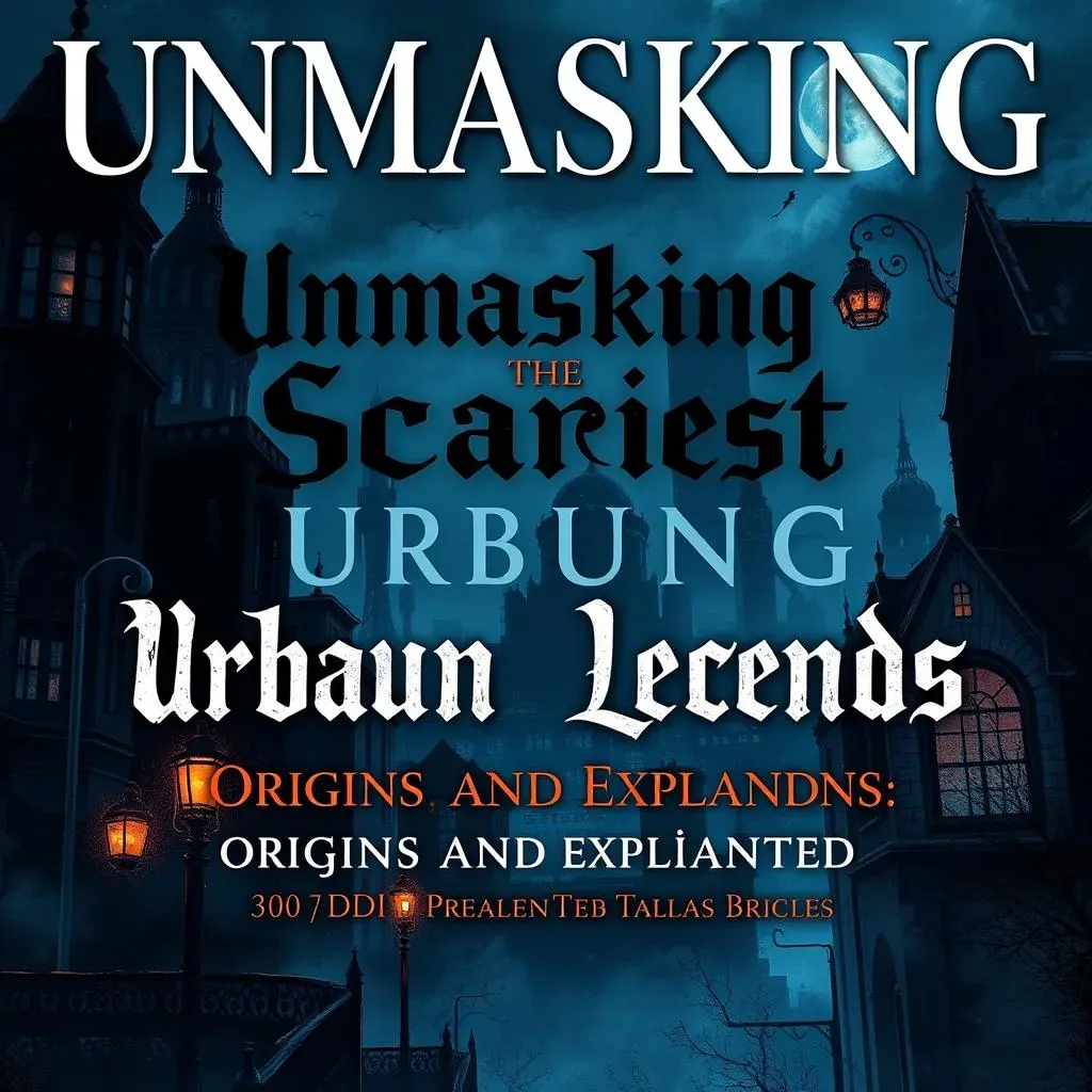 Unmasking the Scariest Urban Legends: Origins and Explanations
