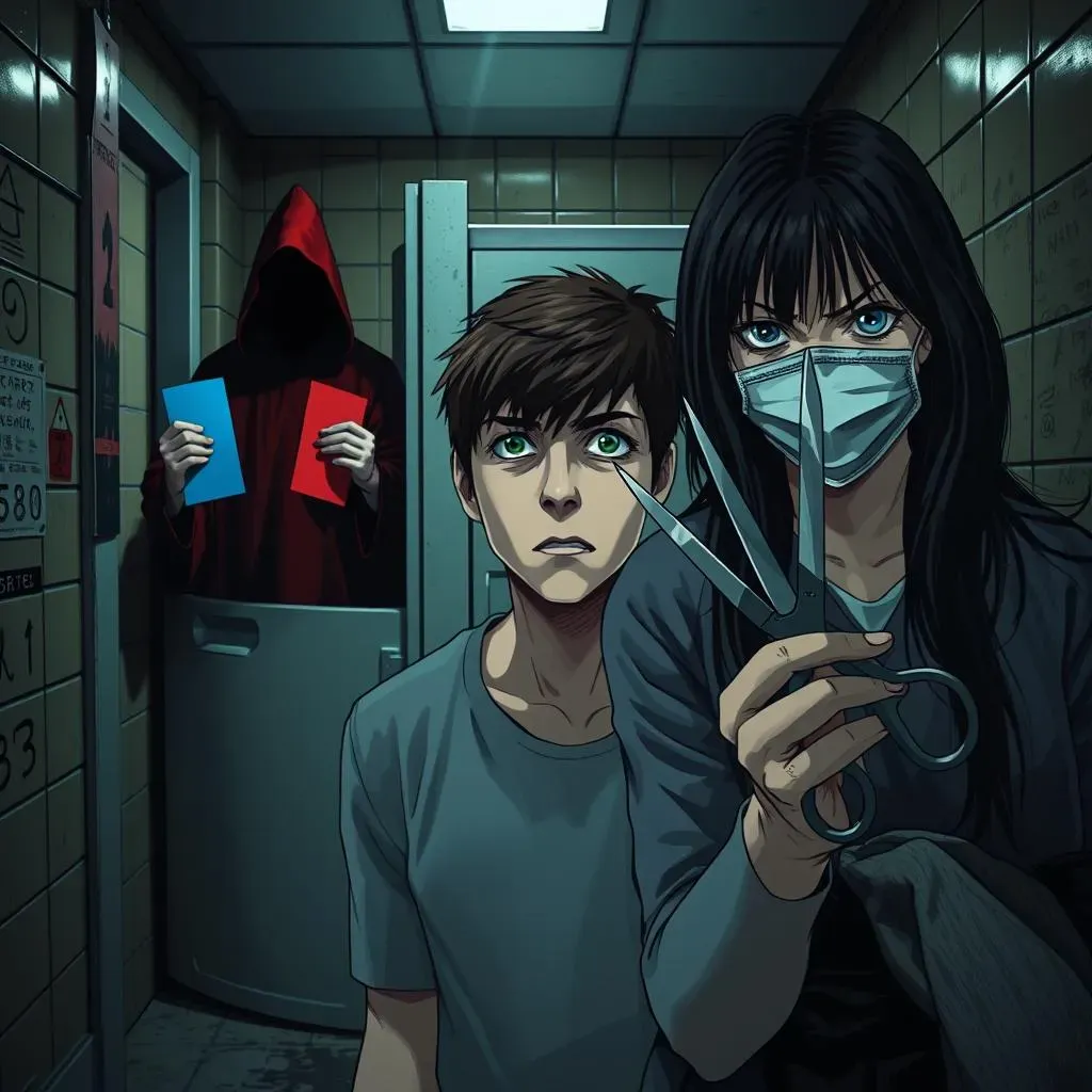 When Japanese Urban Legends Meet Male Reader: Aka Manto & Kuchisake Onna